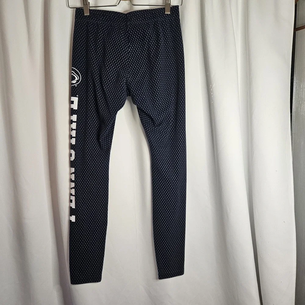 Nike Penn State Nittany Lions Women Navy Blue Dotted‎ Athletic Leggings PSU